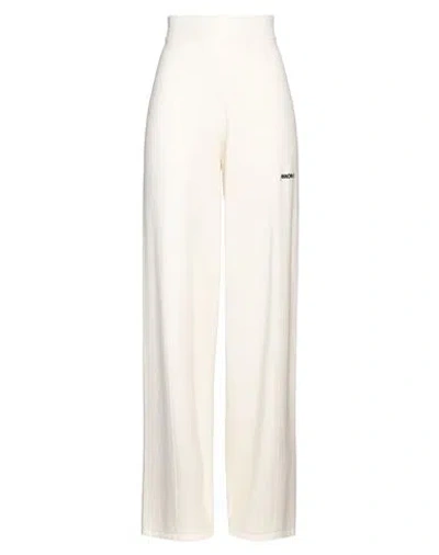 Hinnominate Woman Pants Cream Size L Viscose, Polyester, Polyamide In White