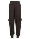 Hinnominate Woman Pants Dark Brown Size L Viscose, Polyester, Polyamide