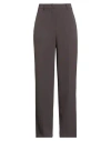 Hinnominate Woman Pants Dark Brown Size M Polyester, Elastane