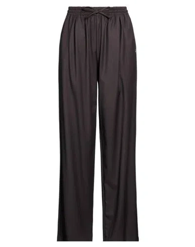 Hinnominate Woman Pants Dark Brown Size M Polyester, Viscose, Elastane