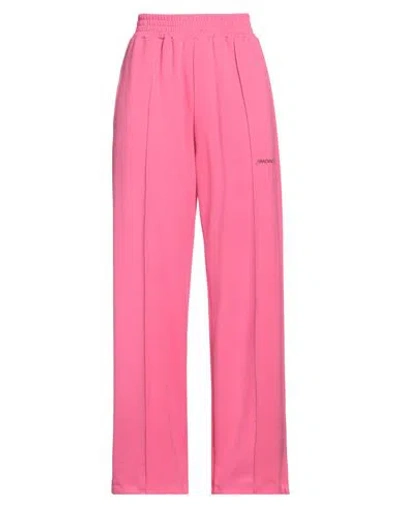 Hinnominate Woman Pants Fuchsia Size M Polyester, Modal, Elastane In Pink