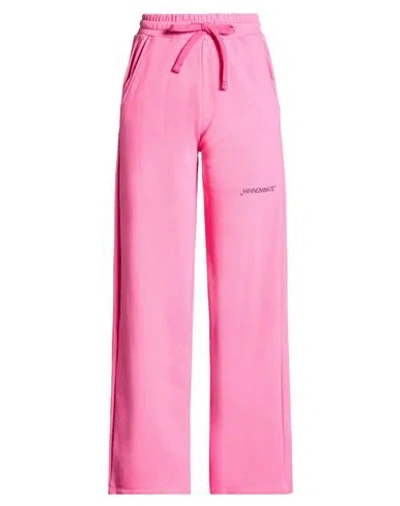 Hinnominate Woman Pants Fuchsia Size S Cotton In Pink