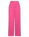 Hinnominate Woman Pants Fuchsia Size S Linen, Cotton In Pink