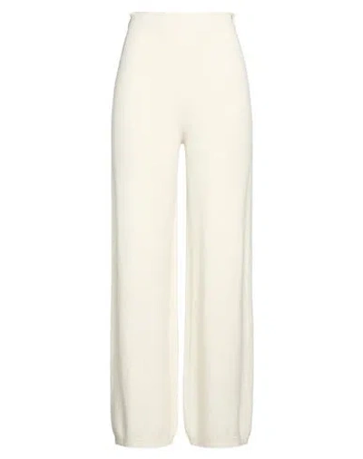Hinnominate Woman Pants Ivory Size M Viscose, Polybutylene, Polyamide, Elastane In White