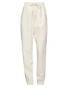 Hinnominate Woman Pants Ivory Size Xs Polyester, Elastane In White