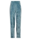 Hinnominate Woman Pants Light Blue Size L Polyester, Elastane
