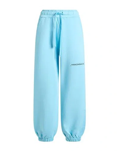 Hinnominate Woman Pants Light Blue Size M Cotton