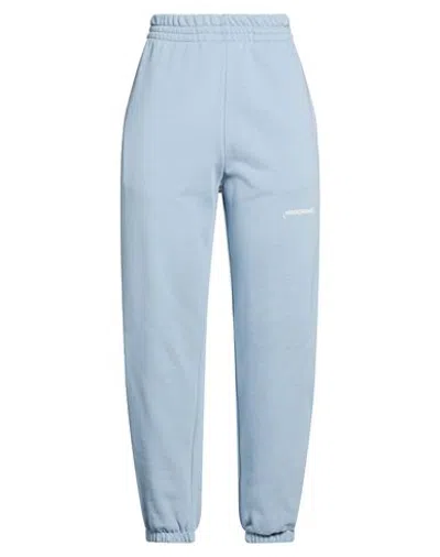 Hinnominate Woman Pants Light Blue Size Xs Cotton, Polyester