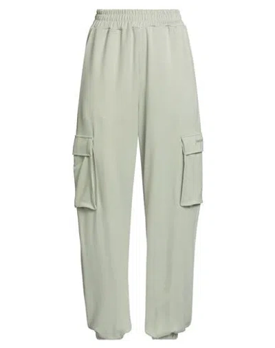 Hinnominate Woman Pants Light Green Size Xs Polyester, Modal, Elastane