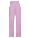 Hinnominate Woman Pants Mauve Size Xl Cotton, Elastane In Purple