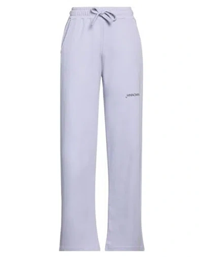 Hinnominate Woman Pants Lilac Size M Cotton In Purple