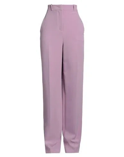 Hinnominate Woman Pants Lilac Size L Polyester, Elastane In Purple