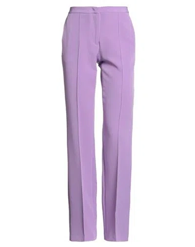 Hinnominate Woman Pants Lilac Size Xs Polyester, Elastane In Purple