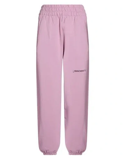 Hinnominate Woman Pants Mauve Size S Cotton In Purple