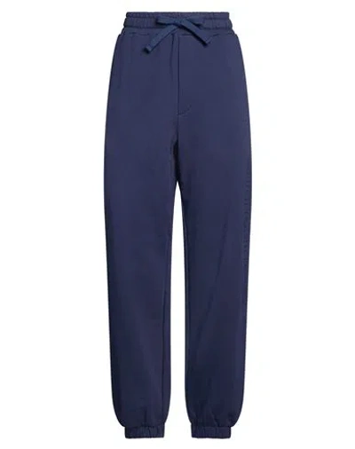 Hinnominate Woman Pants Navy Size L Cotton In Blue