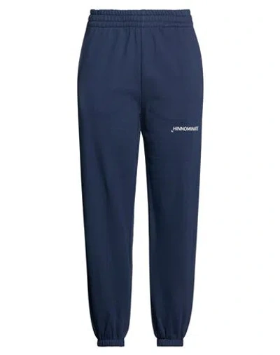 Hinnominate Woman Pants Navy Size M Cotton In Blue