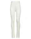 Hinnominate Woman Pants Off White Size M Viscose, Acrylic, Elastane