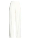 Hinnominate Woman Pants Off White Size S Modal, Polyester, Elastane
