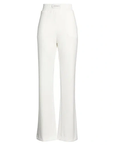 Hinnominate Woman Pants Off White Size S Viscose, Polyester, Elastane