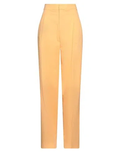 Hinnominate Woman Pants Orange Size Xl Cotton, Elastane