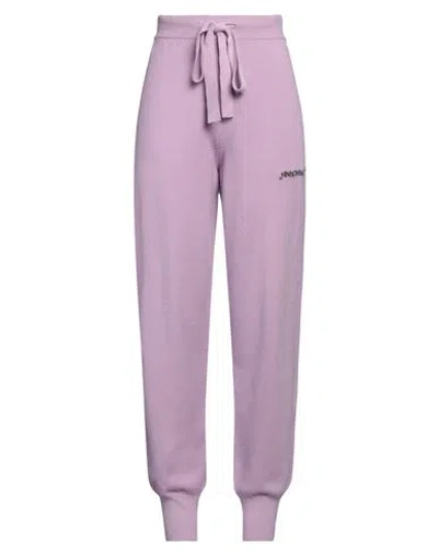 Hinnominate Woman Pants Pink Size S Viscose, Polyester, Polyamide