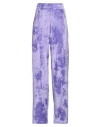 Hinnominate Woman Pants Purple Size M Polyester, Elastane