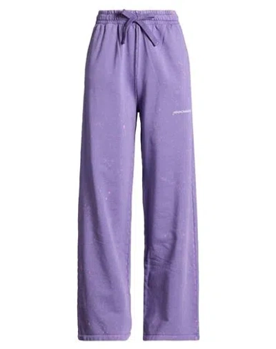 Hinnominate Woman Pants Purple Size S Cotton