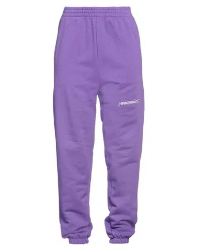 Hinnominate Woman Pants Purple Size S Cotton In Purple