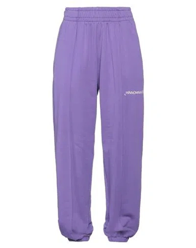 Hinnominate Woman Pants Purple Size S Cotton