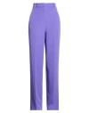 Hinnominate Woman Pants Purple Size Xs Polyester, Elastane