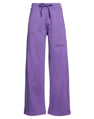 Hinnominate Woman Pants Purple Size Xxs Cotton