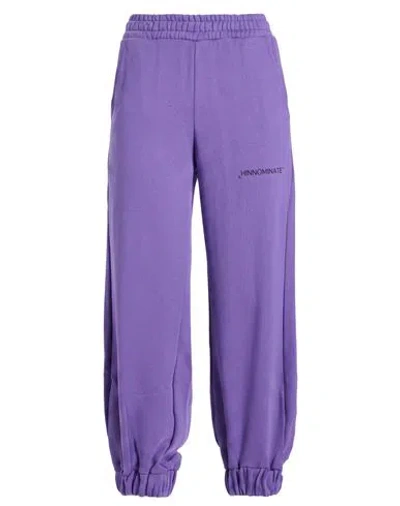 Hinnominate Woman Pants Purple Size Xxs Cotton