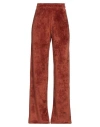 Hinnominate Woman Pants Rust Size Xxs Polyester, Elastane In Red
