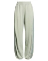 Hinnominate Woman Pants Sage Green Size L Polyester, Modal, Elastane In Green