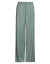 Hinnominate Woman Pants Sage Green Size M Polyester, Viscose, Elastane In Green