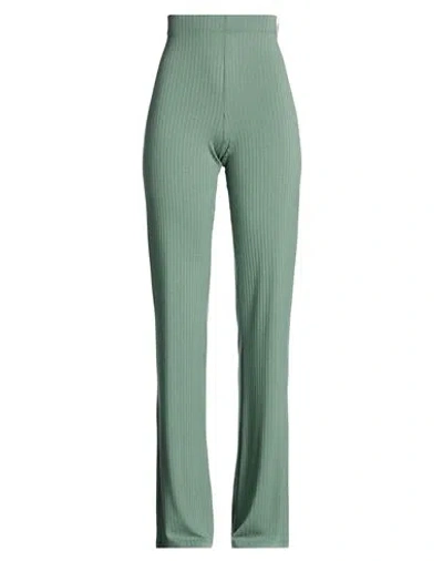 Hinnominate Woman Pants Sage Green Size Xs Polyester, Viscose, Elastane