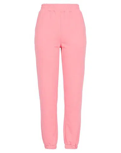 Hinnominate Woman Pants Salmon Pink Size S Viscose, Polyester, Elastane