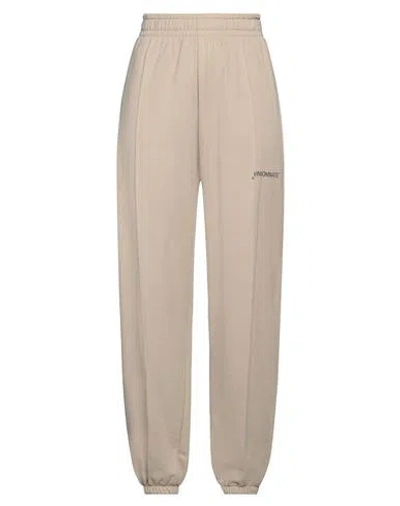 Hinnominate Woman Pants Sand Size L Cotton In Beige