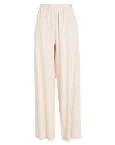Hinnominate Woman Pants Sand Size S Linen, Viscose