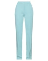 Hinnominate Woman Pants Sky Blue Size M Polyester, Elastane