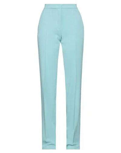Hinnominate Woman Pants Sky Blue Size M Polyester, Elastane