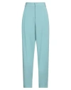 Hinnominate Woman Pants Sky Blue Size M Polyester, Elastane