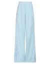 Hinnominate Woman Pants Sky Blue Size Xs Polyester, Modal, Elastane