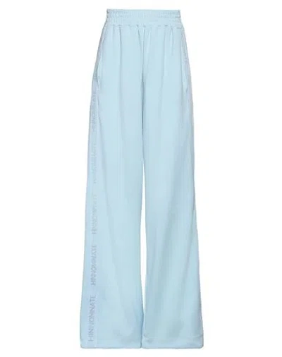 Hinnominate Woman Pants Sky Blue Size Xs Polyester, Modal, Elastane