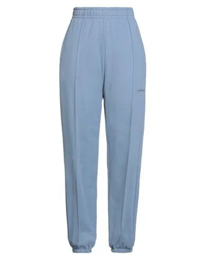 Hinnominate Woman Pants Slate Blue Size L Cotton