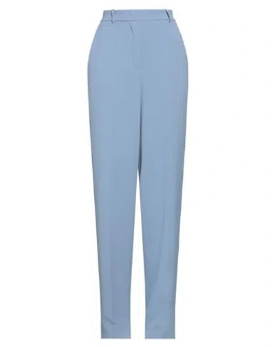 Hinnominate Woman Pants Slate Blue Size Xs Polyester, Elastane