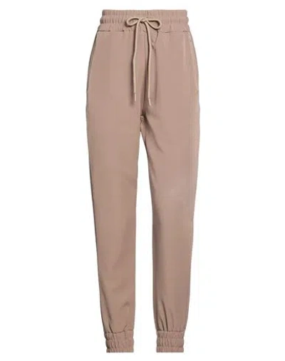 Hinnominate Woman Pants Taupe Size Xs Polyester, Elastane In Gray