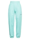 Hinnominate Woman Pants Turquoise Size Xxs Cotton In Blue