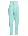 Hinnominate Woman Pants Turquoise Size Xxs Polyester, Elastane In Blue