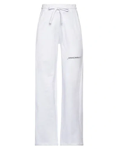 Hinnominate Woman Pants White Size M Cotton